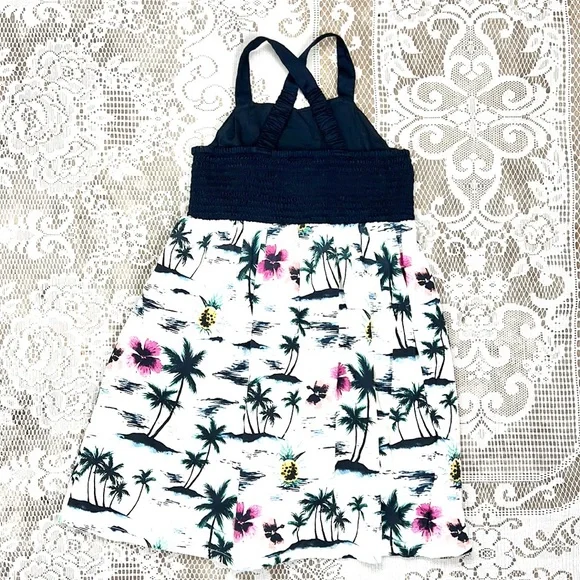 OSH KOSH GENUINE KIDS | 🏝Tropical Palm Trees Print Sun Dress GIRLS 4T - Picture 9 of 12